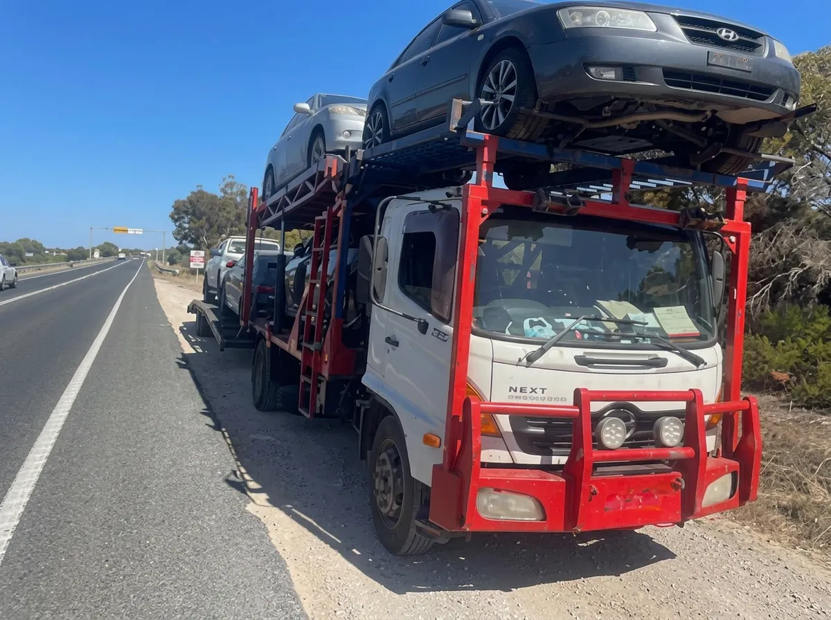 Car carrier truck financed by JLP Financial