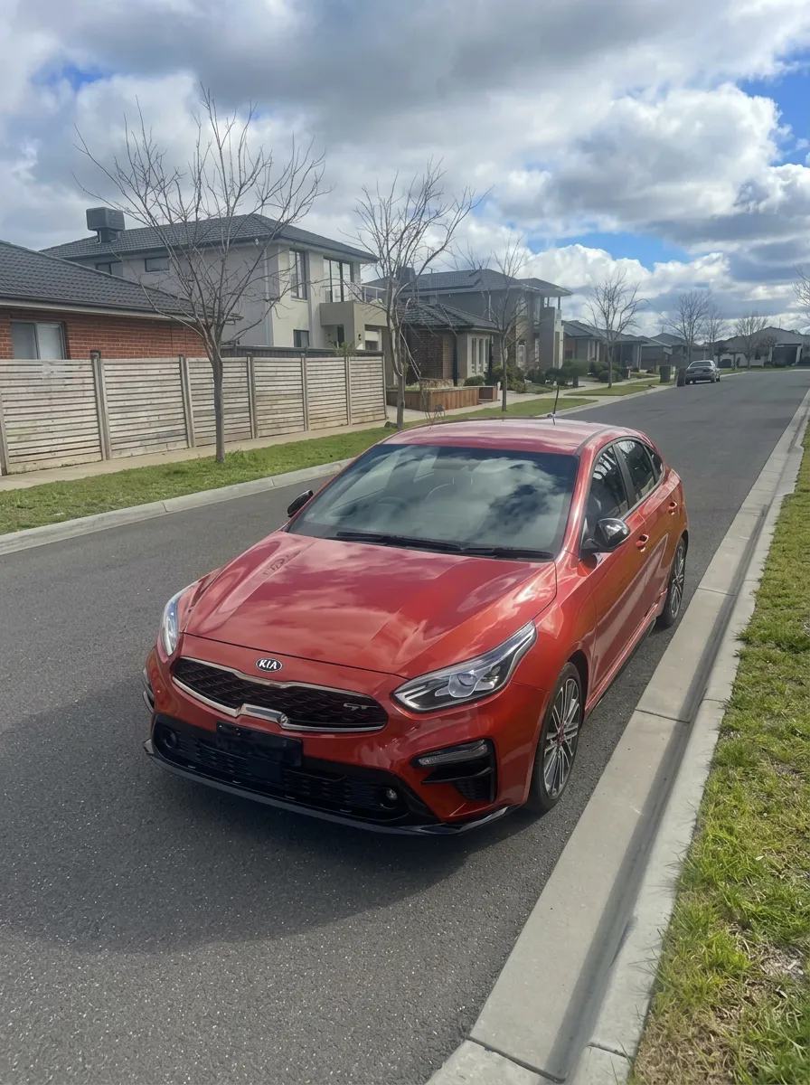 Red Kia Cerato financed by JLP Financial